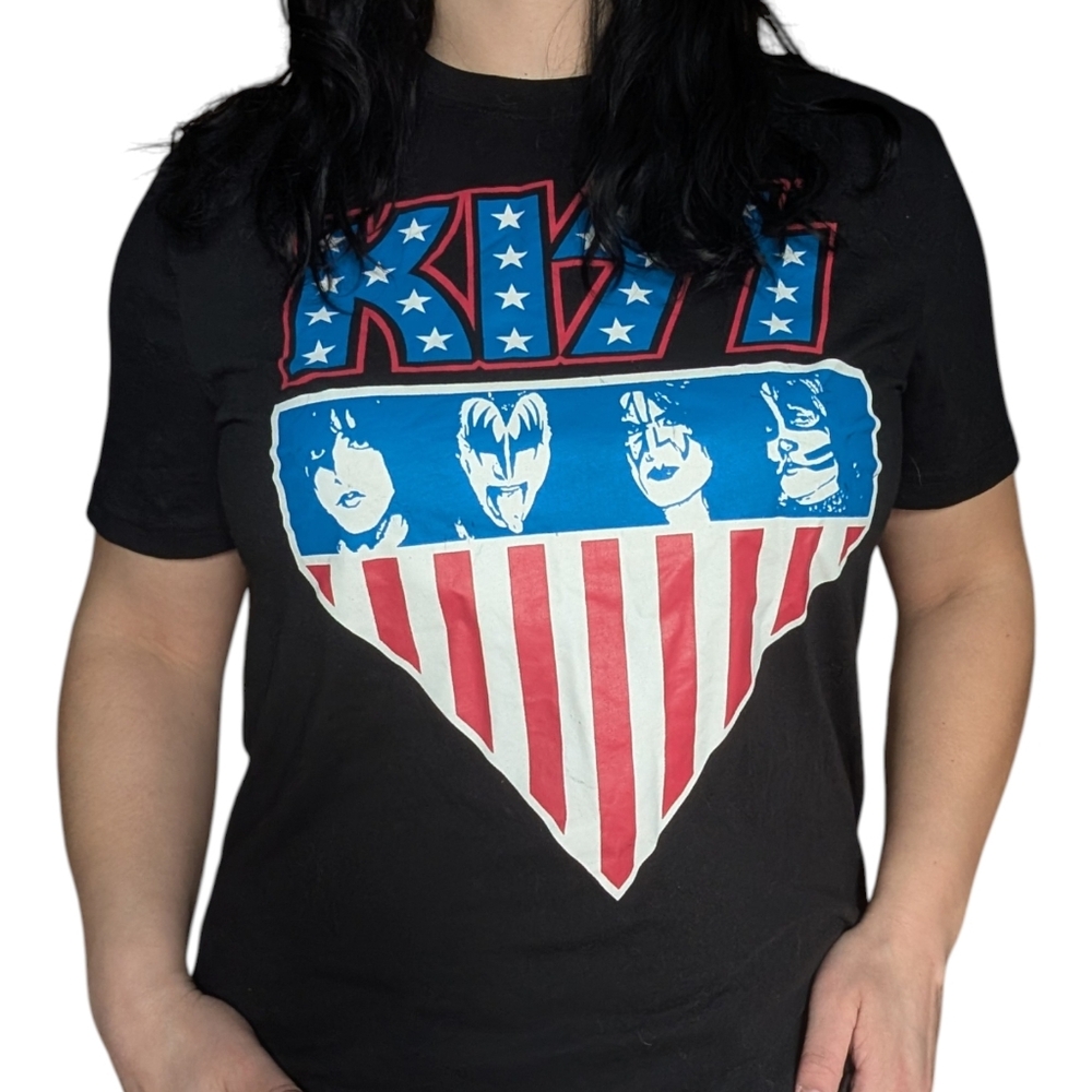 Kiss Black Graphic T-Shirt